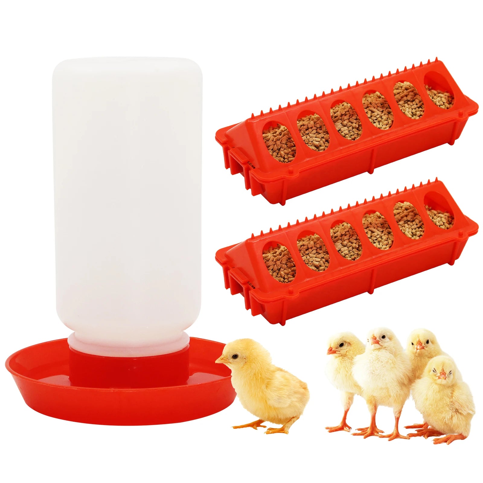 Chicken Feeder Automatic Water Feeder For Chicks Quails Chicks Feed Box Automatic Feeder Small Automatic Water Dispenser