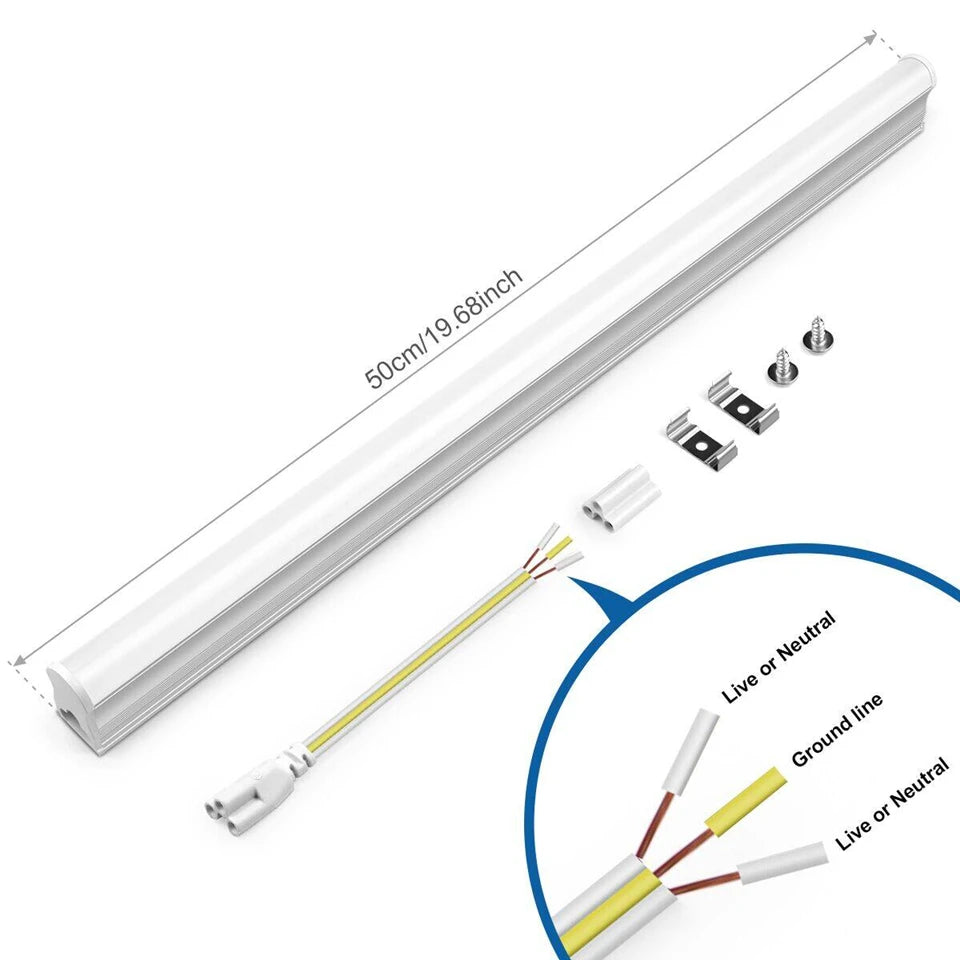 220V T5 15W/T8 25W LED Tube Aluminum Bar Hight Brightness Energy-Saving Fluorescent Tubes For Hotel Mall Cafe Office Lighting