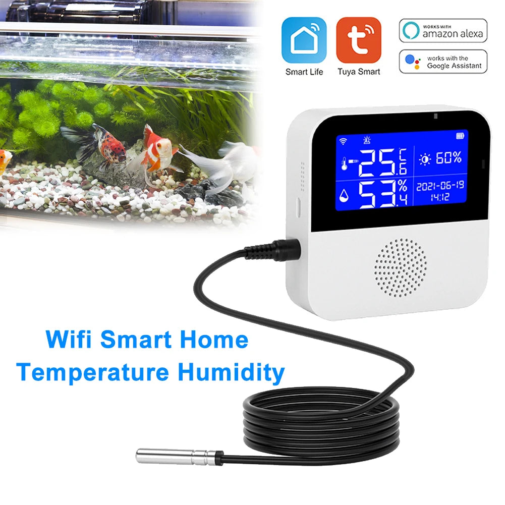 Sensor WiFi de Temperatura y Humedad para Gallinas con Pantalla LCD