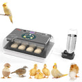 12 incubadoras de huevos de pollo, pato y pájaro completamente automáticas, incubadora inteligente de temperatura constante con giro automático de huevos