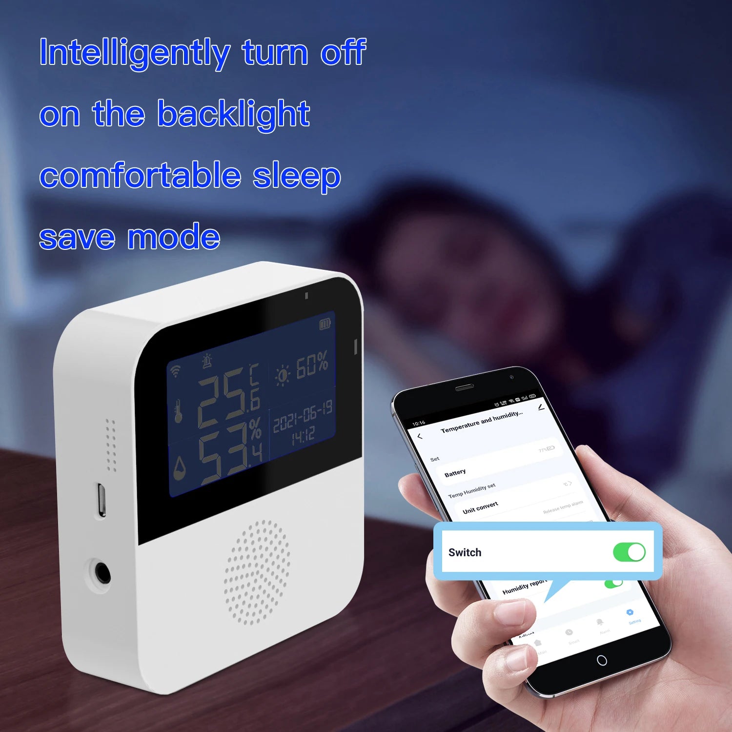 Sensor WiFi de Temperatura y Humedad para Gallinas con Pantalla LCD