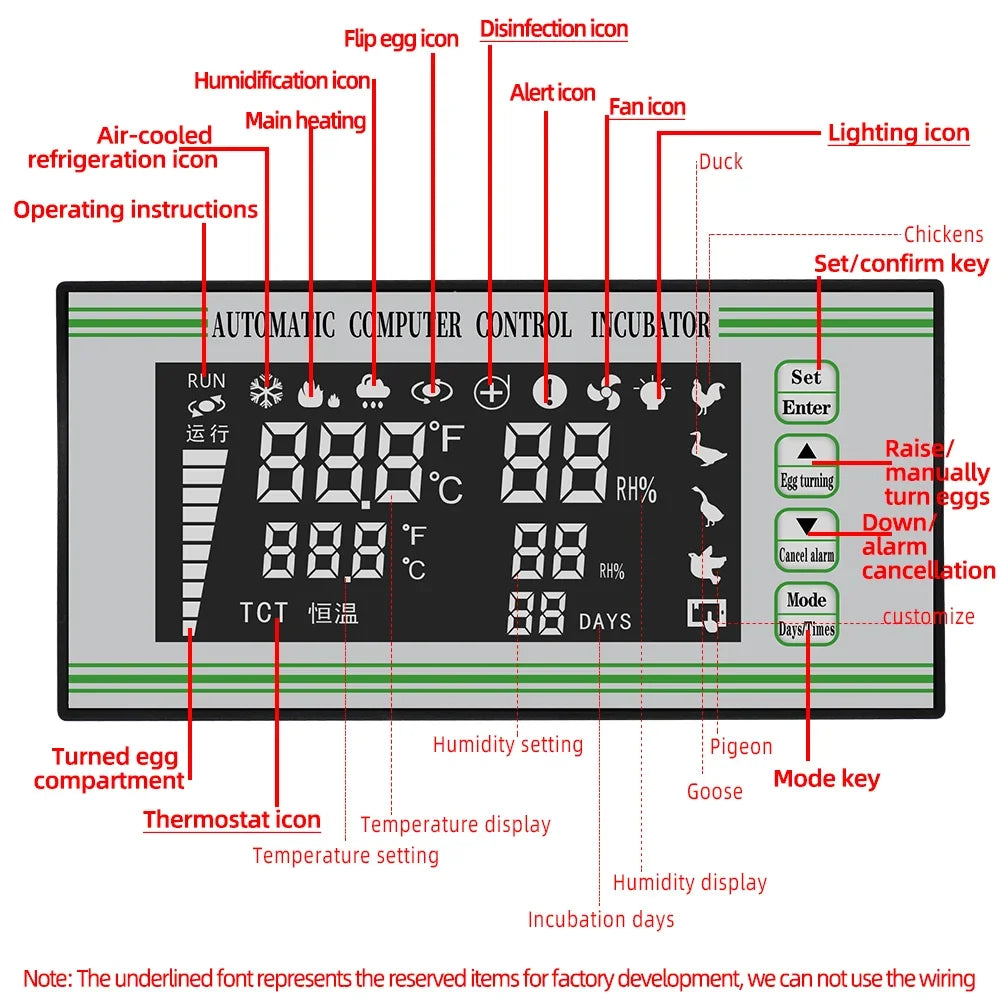 Controlador de Incubadora Automática XM-18