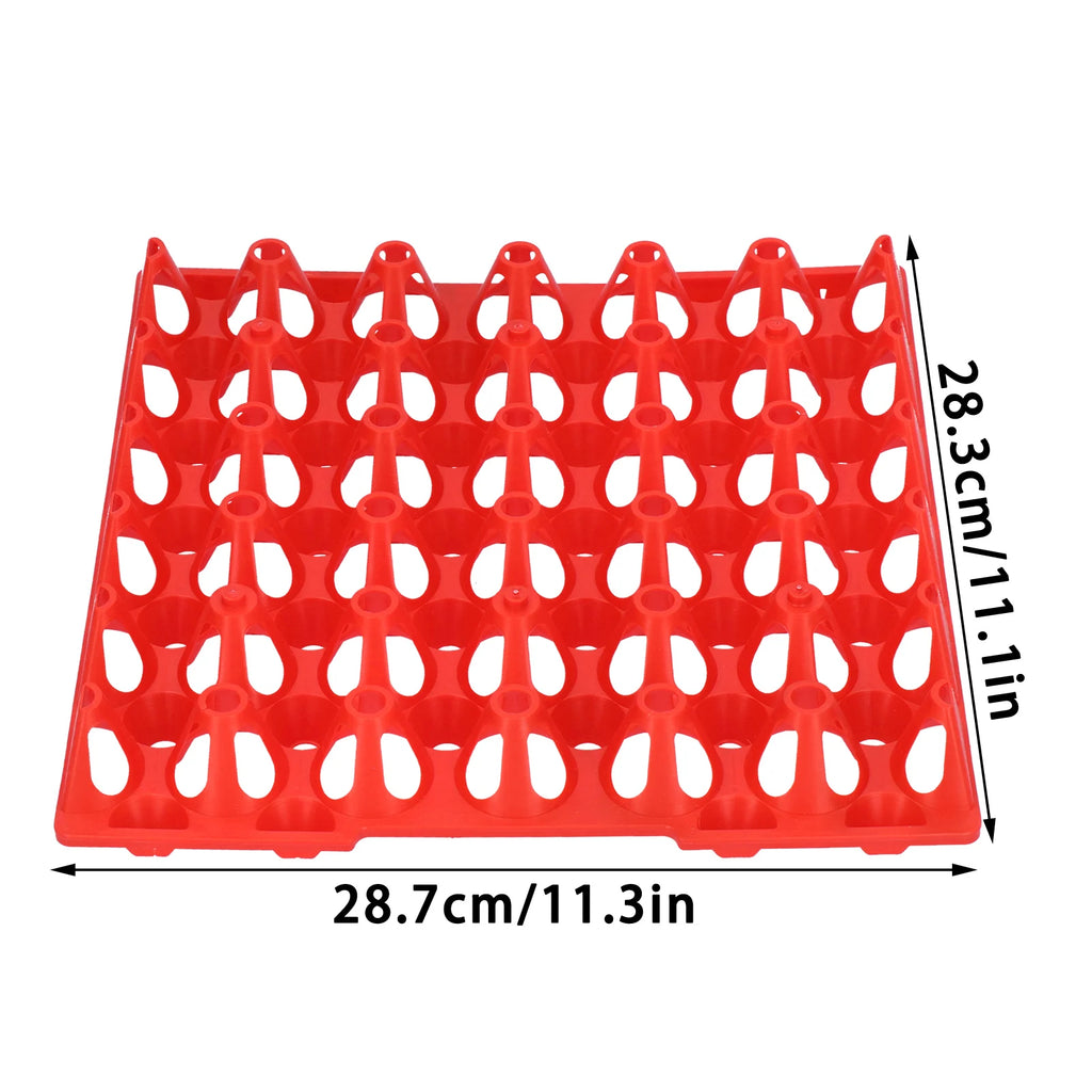 5Pcs Plastic Egg Storage Tray 11.3x11.1in 30 Cell Egg Crates Stackable Egg Holder for Storage Transportation Home Farm Supplies