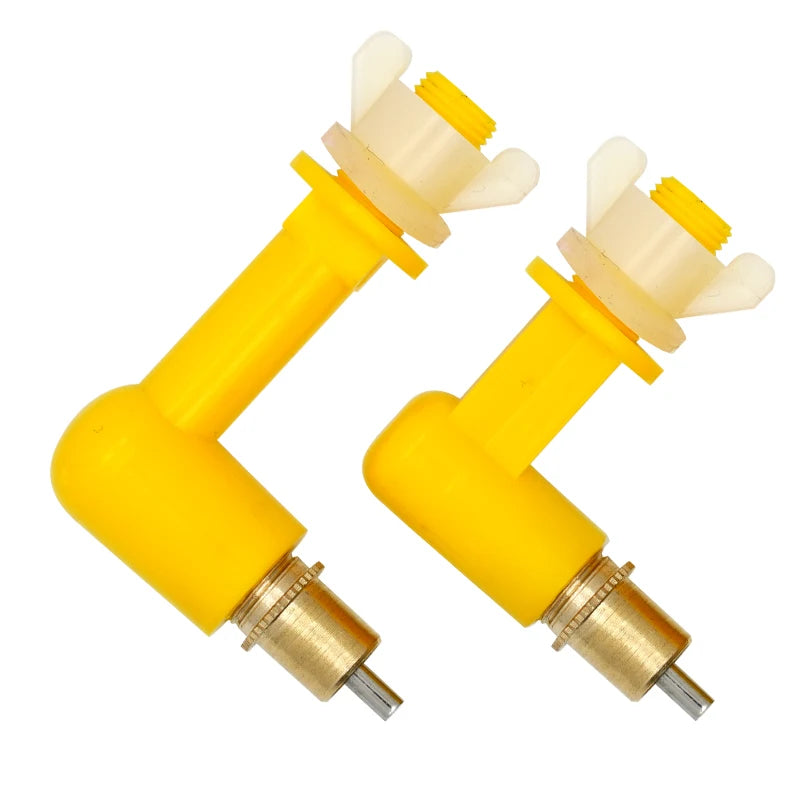 New Chicken Water Nipple Drinkers Rabbit Quail Chicks Turkeys Ducks Poultry Water Nipples Leak-Proof Automatic Spring Type 5 Pcs