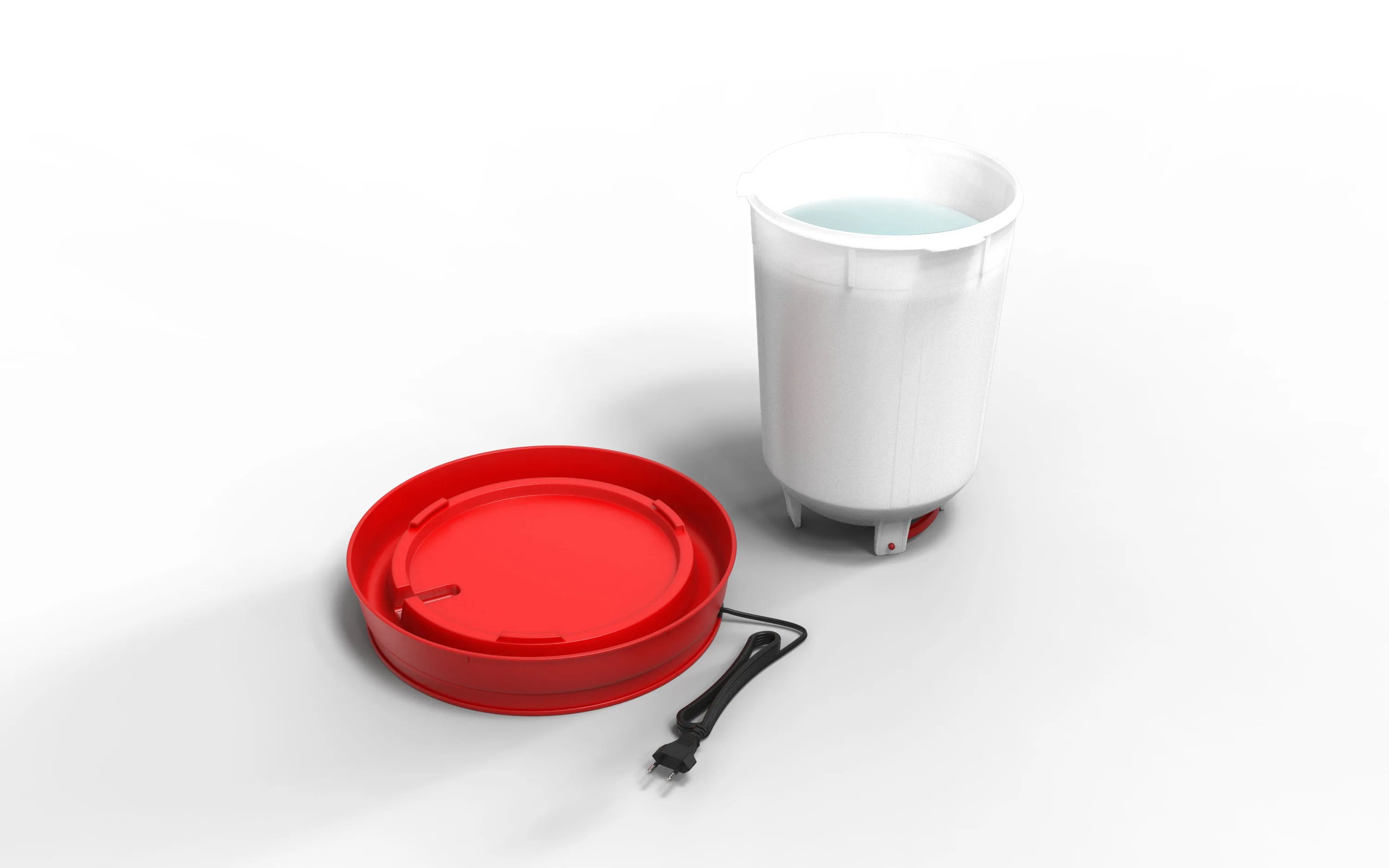 Bebedero Calefactado para Pollos y Aves de Corral 11L/14L