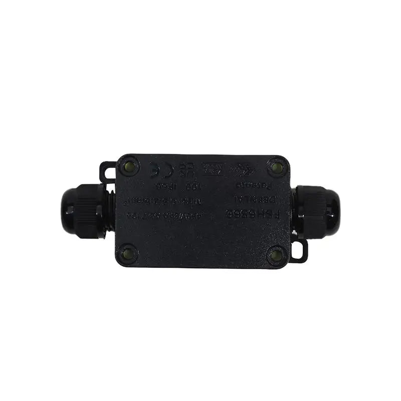 Junction Box Mini Outdoor Waterproof Ip66 Terminals One In Two Out Waterproof Box Plastic Corrosion Resistant Black Junction