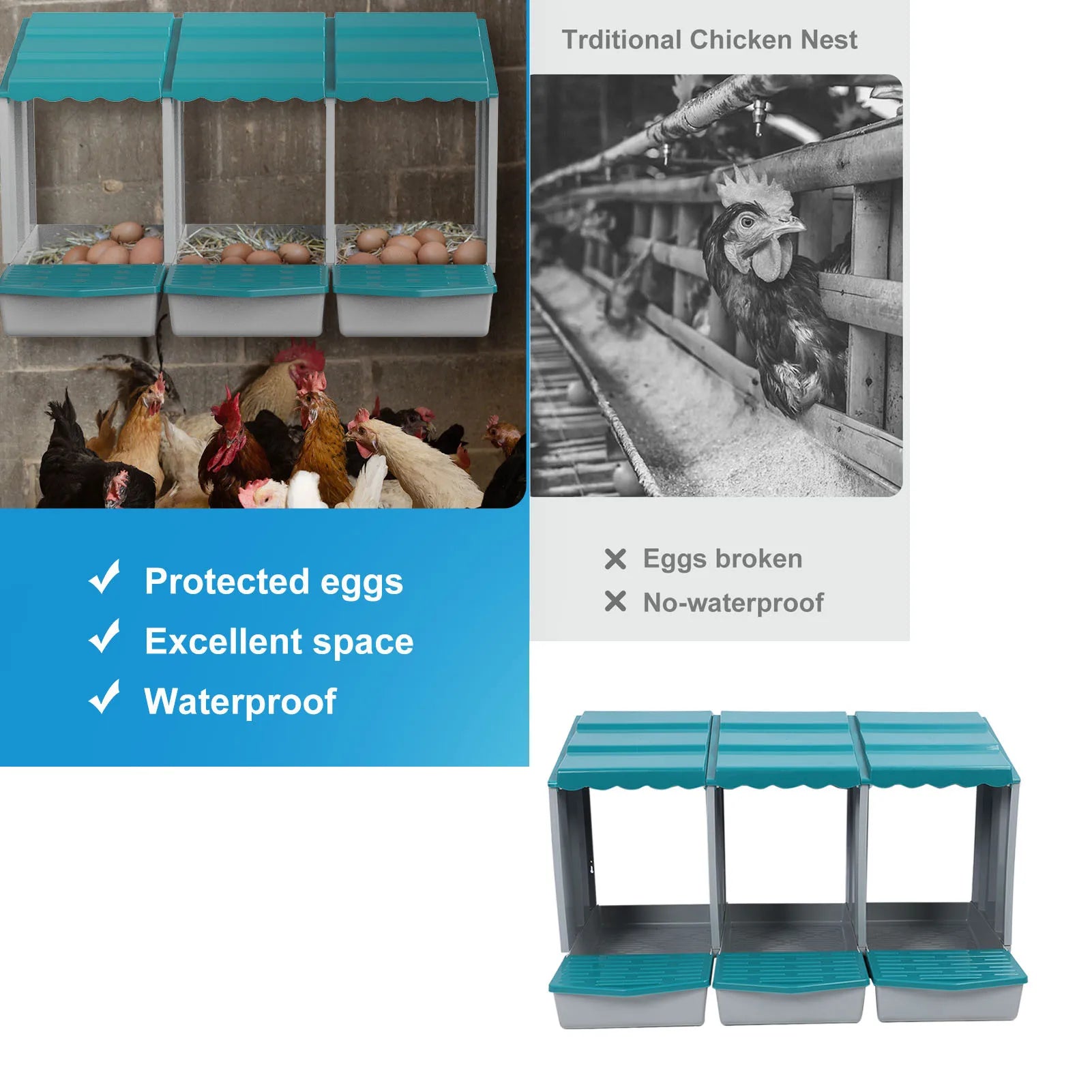 Caja de Anidación de Pollo PP