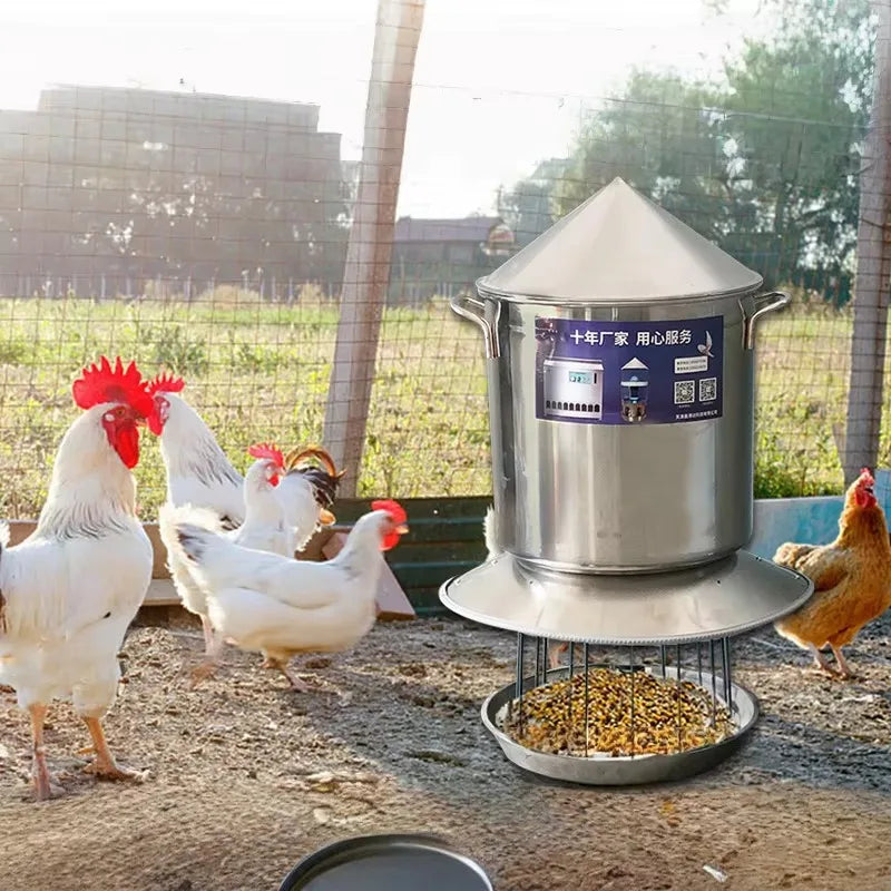 Comedero Automático para Pollos con WiFi y Energía Solar