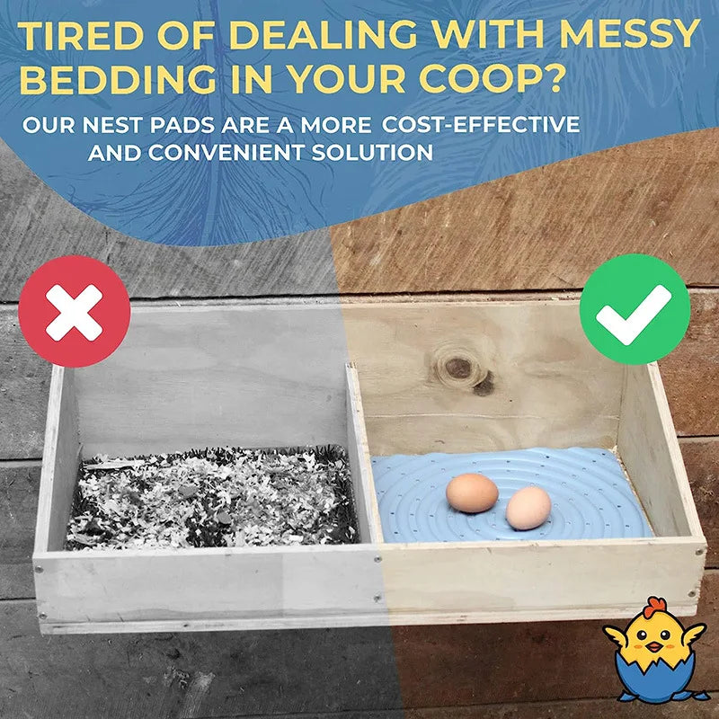 Alfombrilla de Nido para Gallinas Base Protectora para Huevos