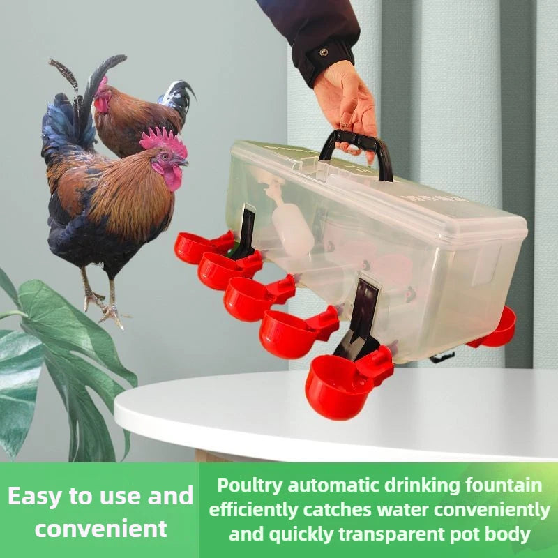 Dispensador Automático de Agua para Aves de Corral