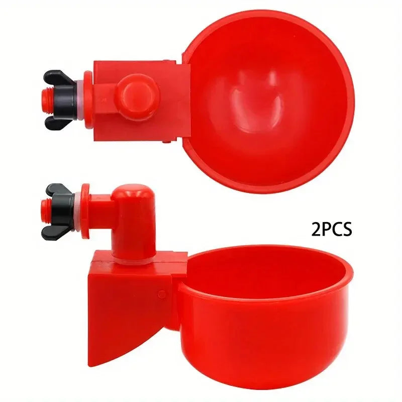 Cuenco para beber pollo, dispensador de agua automático para aves de corral, dispensador de agua automático para palomas, cuenco de alimentación para pollitos pequeños, 2/10 Uds.