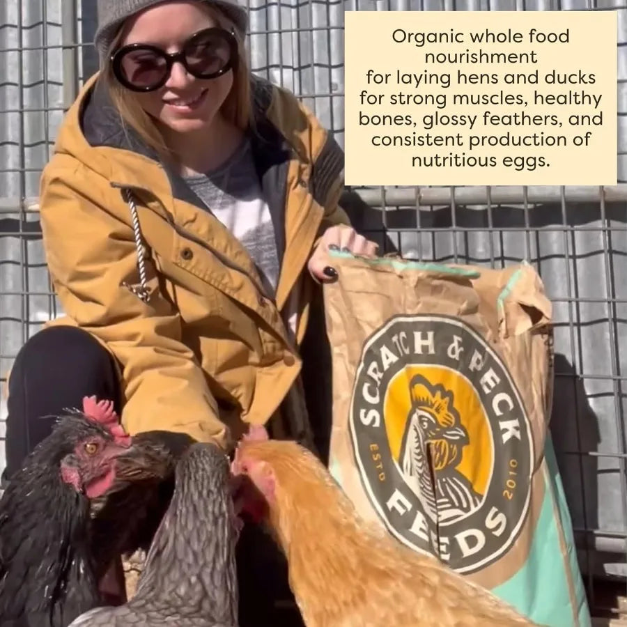 Pellets Orgánicos 18% para Gallinas Ponedoras 2x25 lb