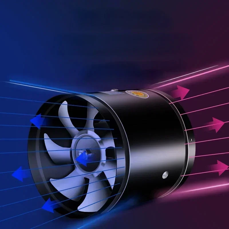 4''6''8'' Pipe kitchen toilet exhaust fan louver exhaust fan air ventilation ceiling booster Blower metal exhaust fan