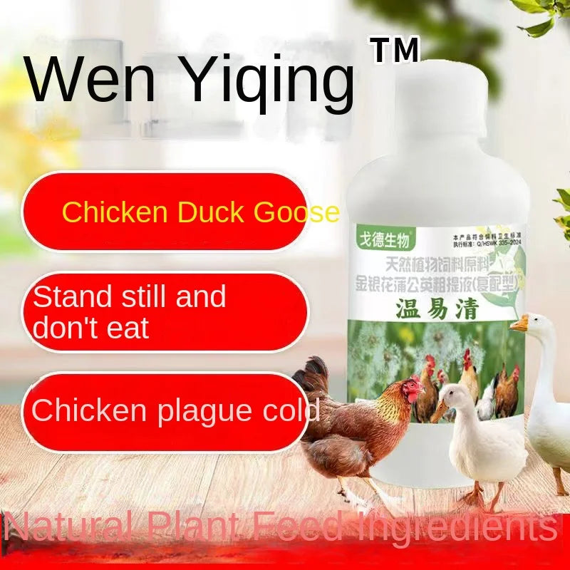 Tratamiento Líquido 250ml para Peste y Resfriado en Gallinas