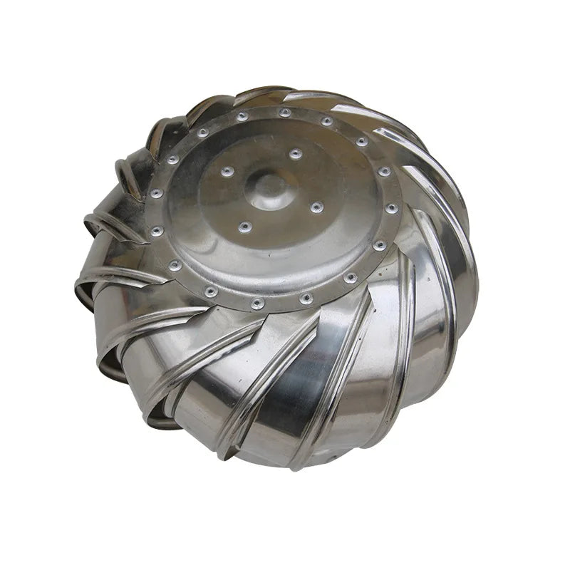 Stainless Steel Roof Ventilator Wind Turbines Air Vent Attic Ventilator 110mm Pipefit Roof Ventilating Fan