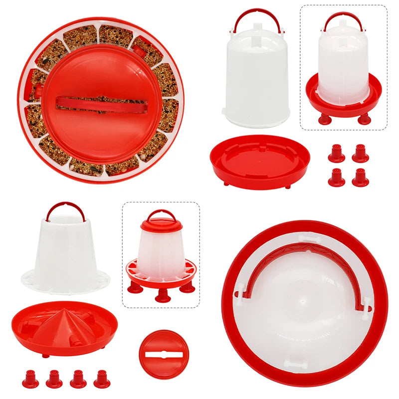 Cubo Bebedero Automático para Pollos y Aves