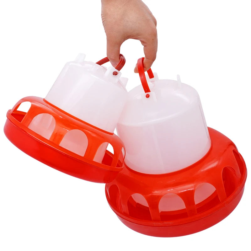 1Kg/3Kg Poultry Automatic Drinking Bucket Quail Pigeon Feeder Chicken Feeding Water Poultry Animal Feeding Tool Supply