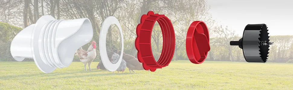 Poultry Pro Feeder Rainproof Chicken Feeder DIY Automatic Poultry Feed Bucket Self Gravity Feeding Of Chicken And Duck