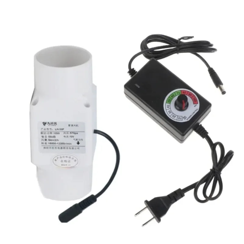 2inch 50mm Pipe Exhaust Fan 110V 220V Duct Extractor Fan Ventilation Exhaust Air Adjustable Fans