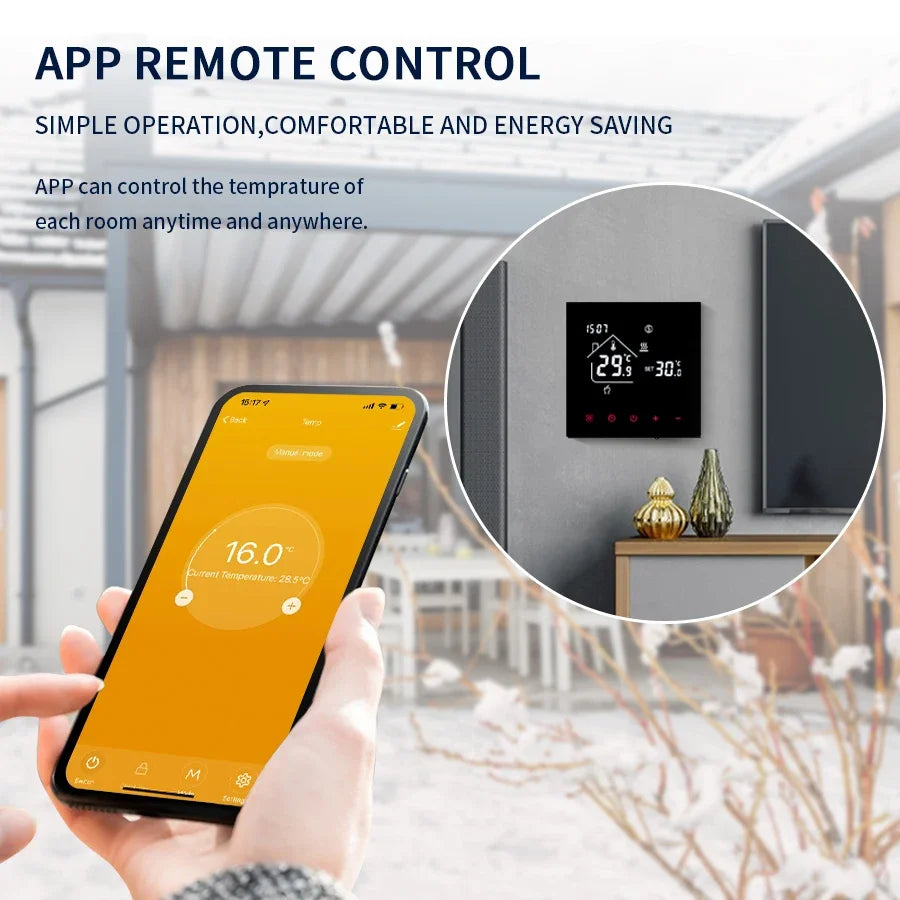 WiFi Smart Thermostat Temperature Controller Tuya Smart Life For Floor Heating Electric/Water Gas Boiler Works With Alexa Alice