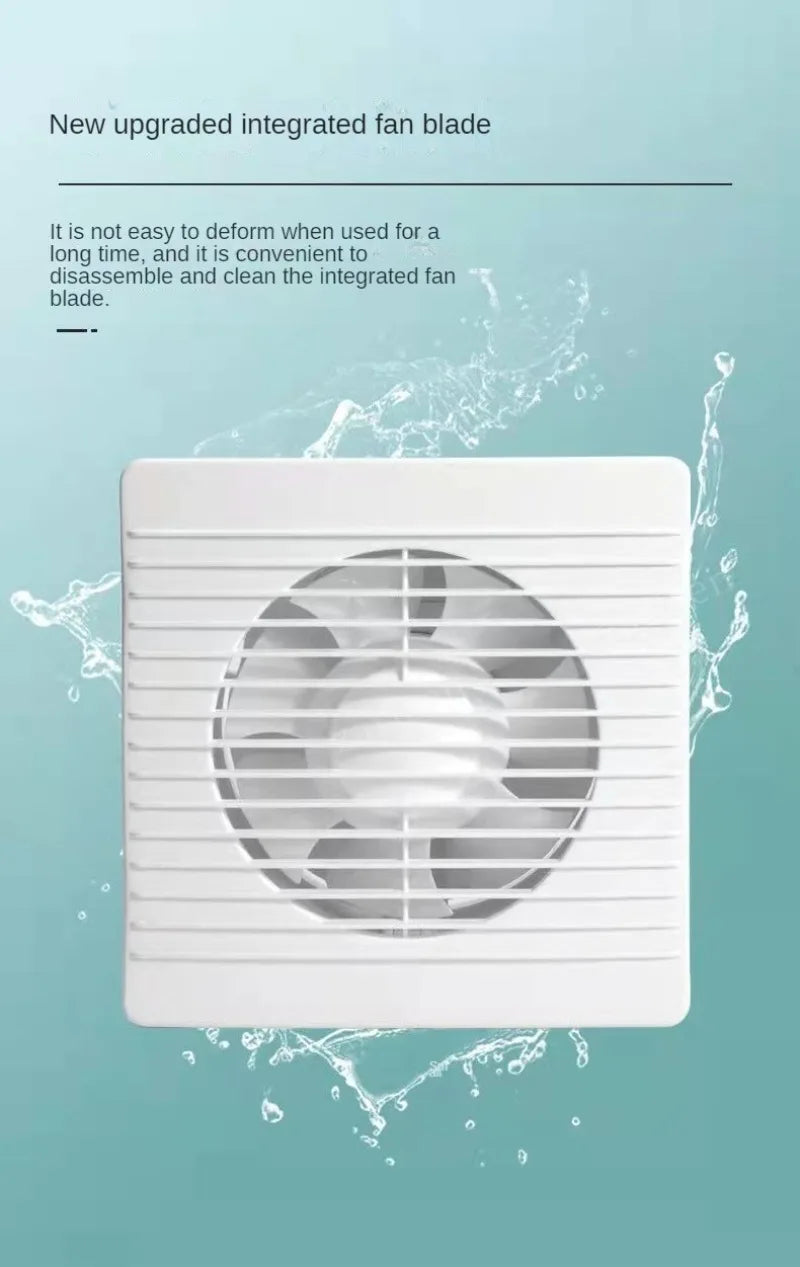 220V 4 inch 6 inch 8inch Hanging Wall White Ventilador Small Ventilator Extractor Exhaust Fans Toilet Bathroom Kitchen Fan