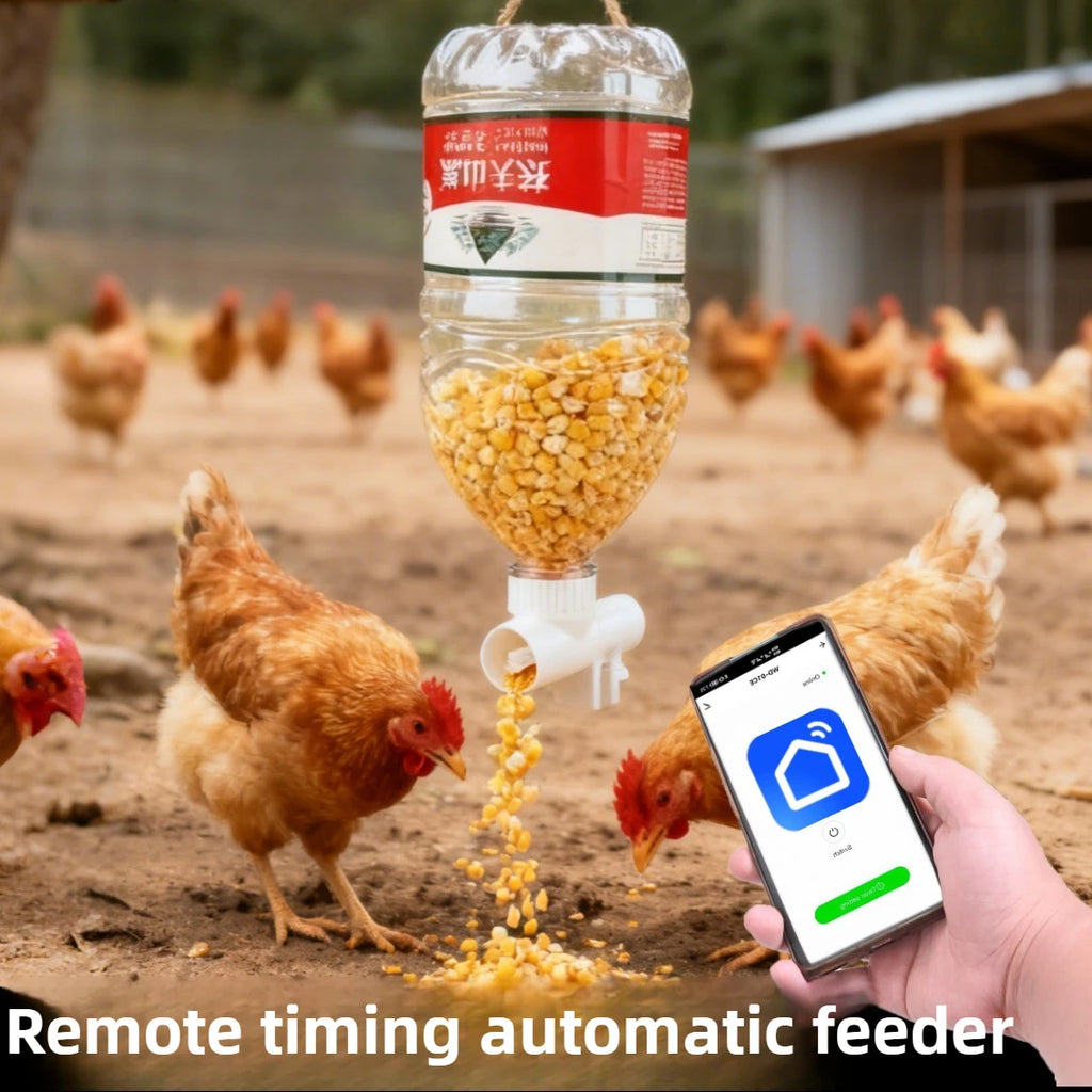 Alimentador Automático WiFi Programable para Gallinas