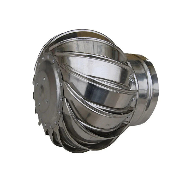 Stainless Steel Roof Ventilator Wind Turbines Air Vent Attic Ventilator 110mm Pipefit Roof Ventilating Fan
