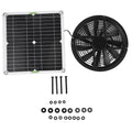 Kit Ventilador Solar 100W 10" para Gallinero e Invernadero