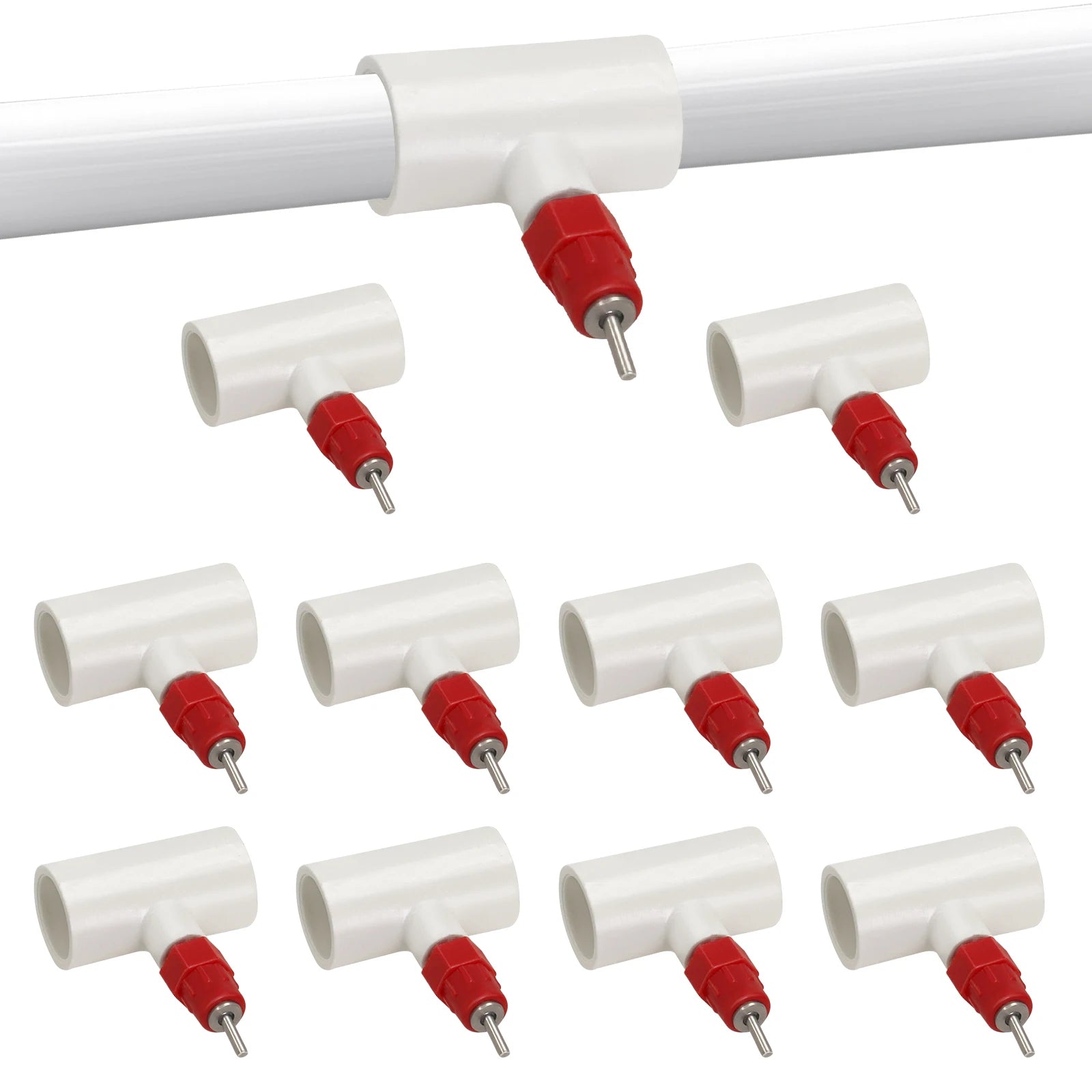 Kit Bebederos Automáticos con Niples PVC para Gallinas