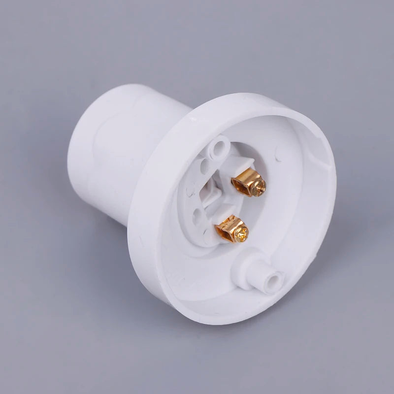LED Lighting Bulb Socket E27 Socket 10A Flat Head Screw Rotatable Straight And Oblique 230V White Socket Light Fitting
