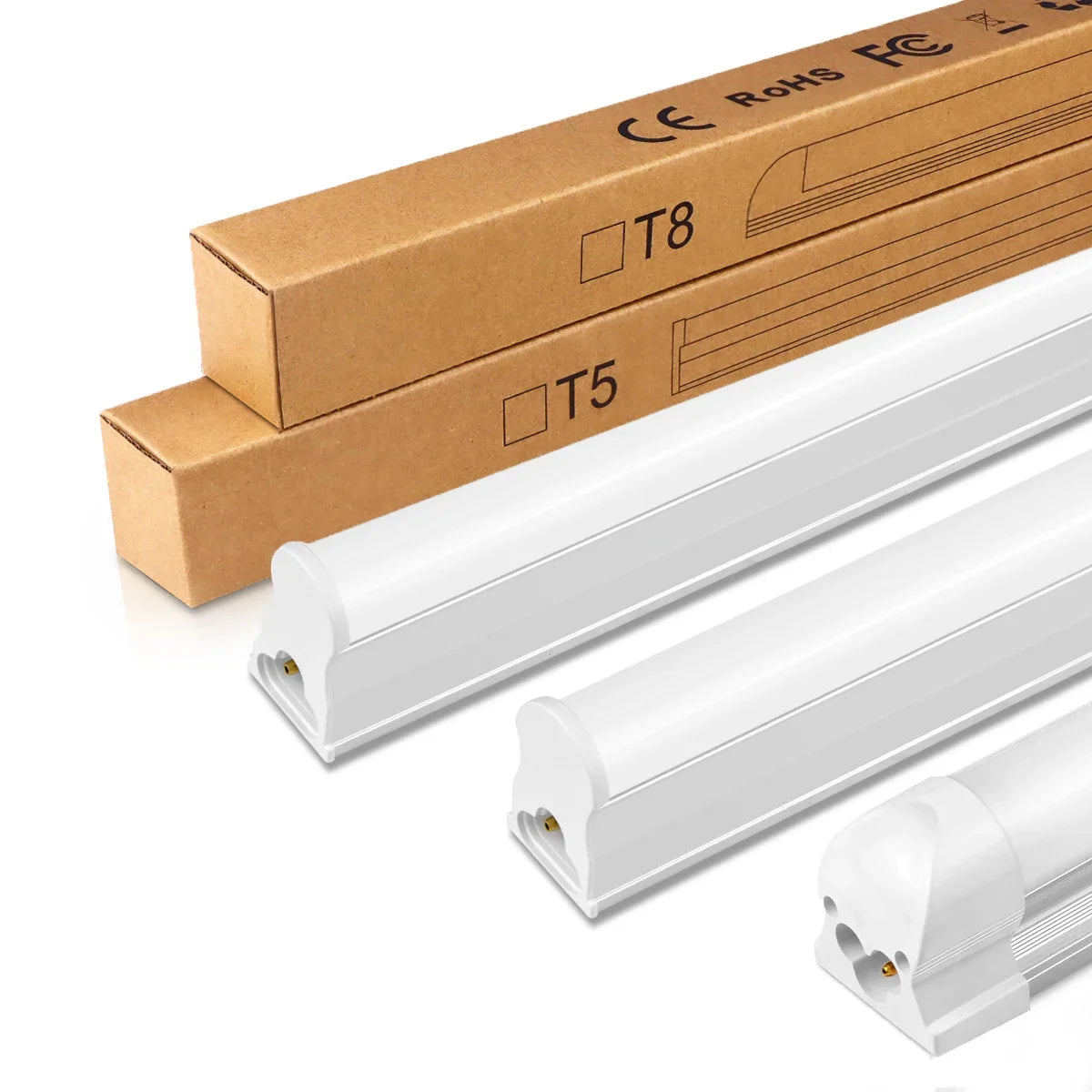 220V T5 15W/T8 25W LED Tube Aluminum Bar Hight Brightness Energy-Saving Fluorescent Tubes For Hotel Mall Cafe Office Lighting