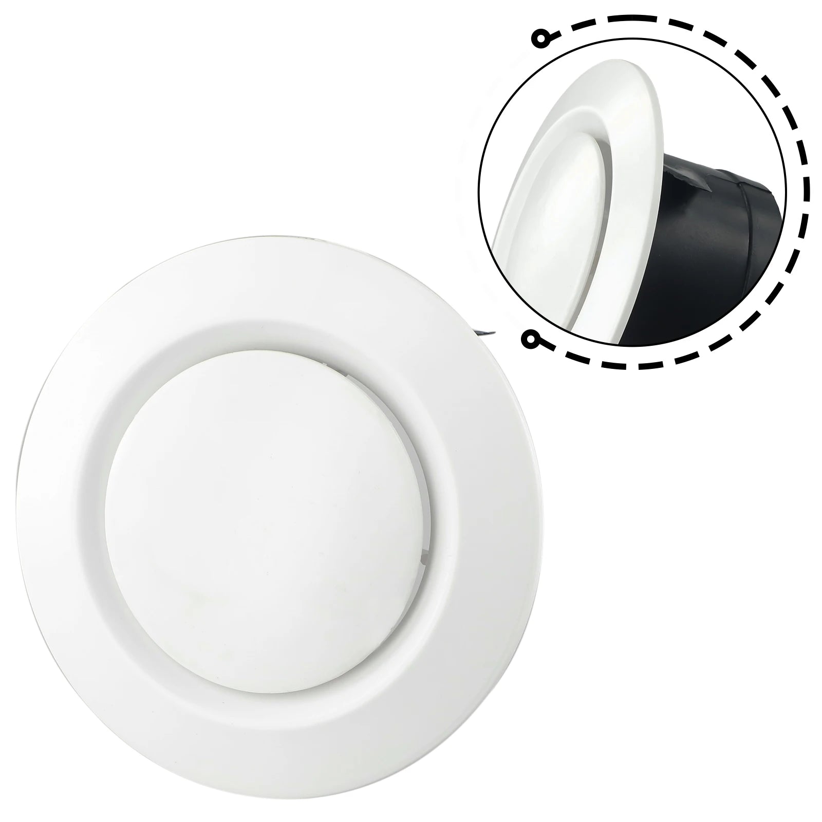 1pc ABS Tuyere Ceiling Air Supply Mountable HOT AIR Vent Grille Cover Easy Diffuser Adjustable Air Volume Exhaust Hood