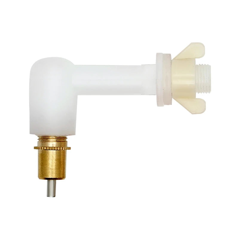 New Chicken Water Nipple Drinkers Rabbit Quail Chicks Turkeys Ducks Poultry Water Nipples Leak-Proof Automatic Spring Type 5 Pcs