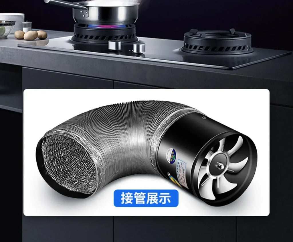 4''6''8'' Pipe kitchen toilet exhaust fan louver exhaust fan air ventilation ceiling booster Blower metal exhaust fan