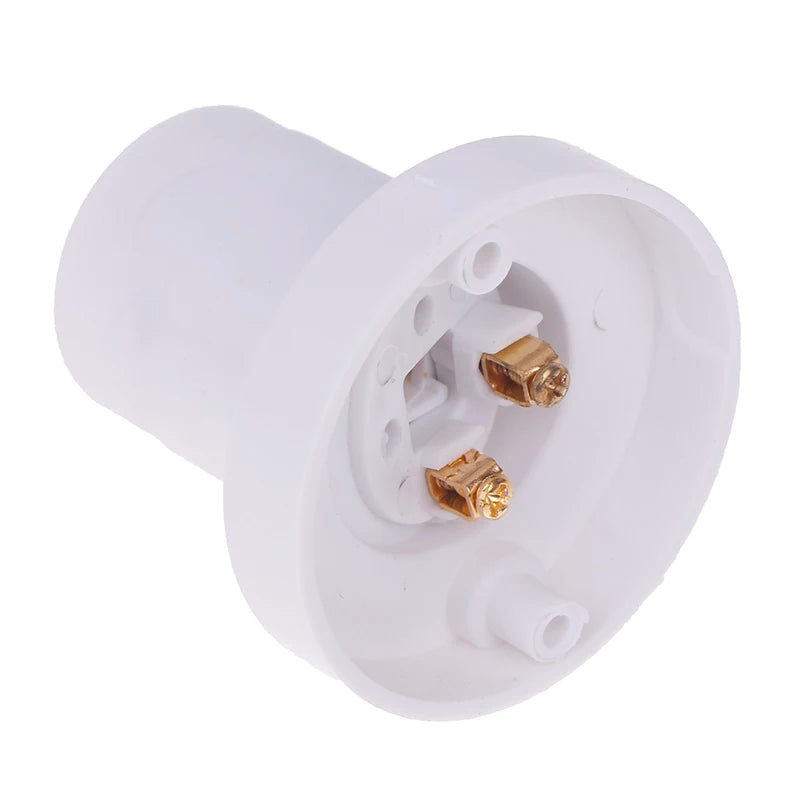 LED Lighting Bulb Socket E27 Socket 10A Flat Head Screw Rotatable Straight And Oblique 230V White Socket Light Fitting
