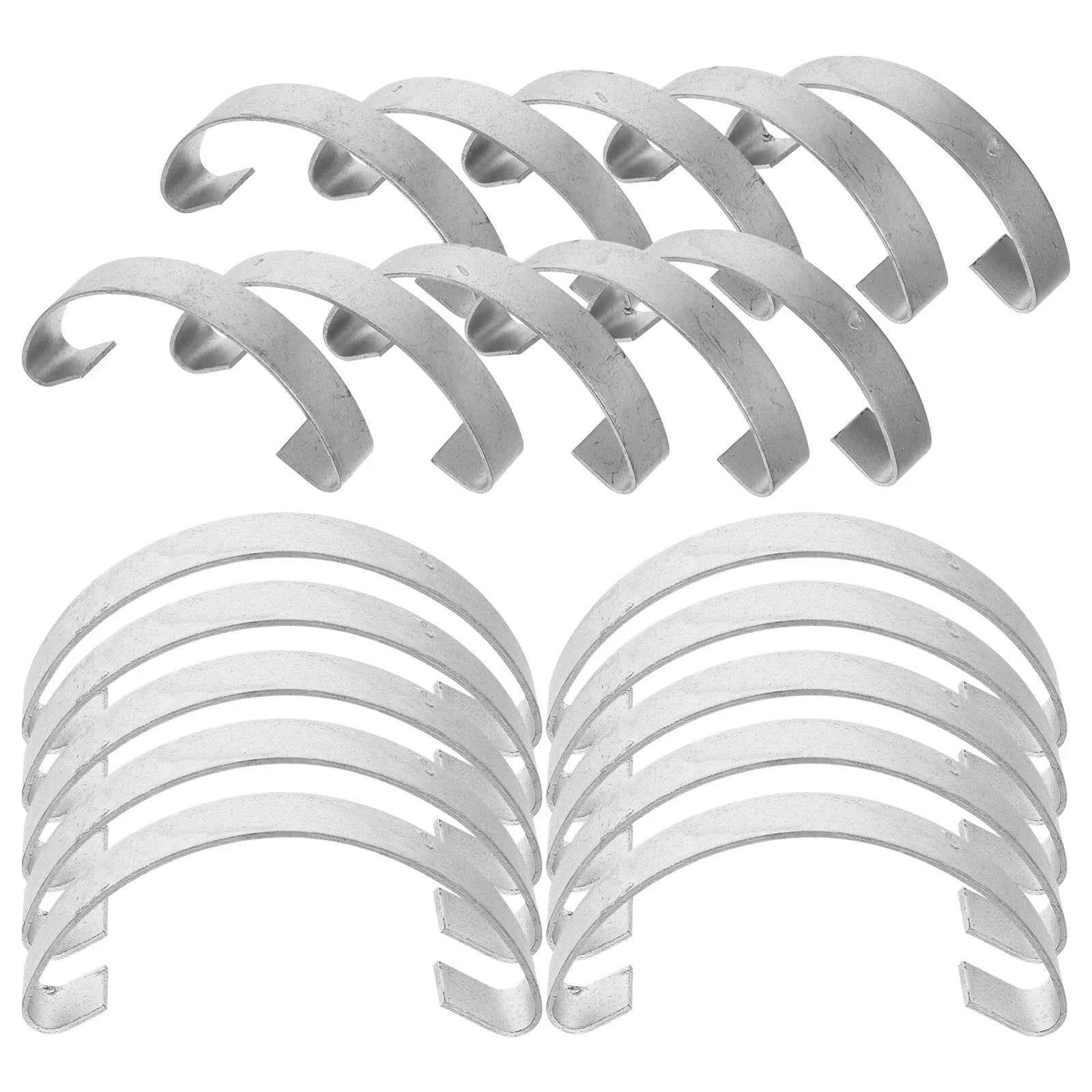 20 Ganchos de Acero para Jaulas – Resorte y Alta Resistencia