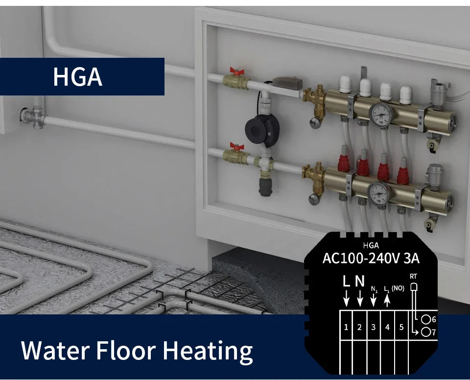 WiFi Smart Thermostat Temperature Controller Tuya Smart Life For Floor Heating Electric/Water Gas Boiler Works With Alexa Alice