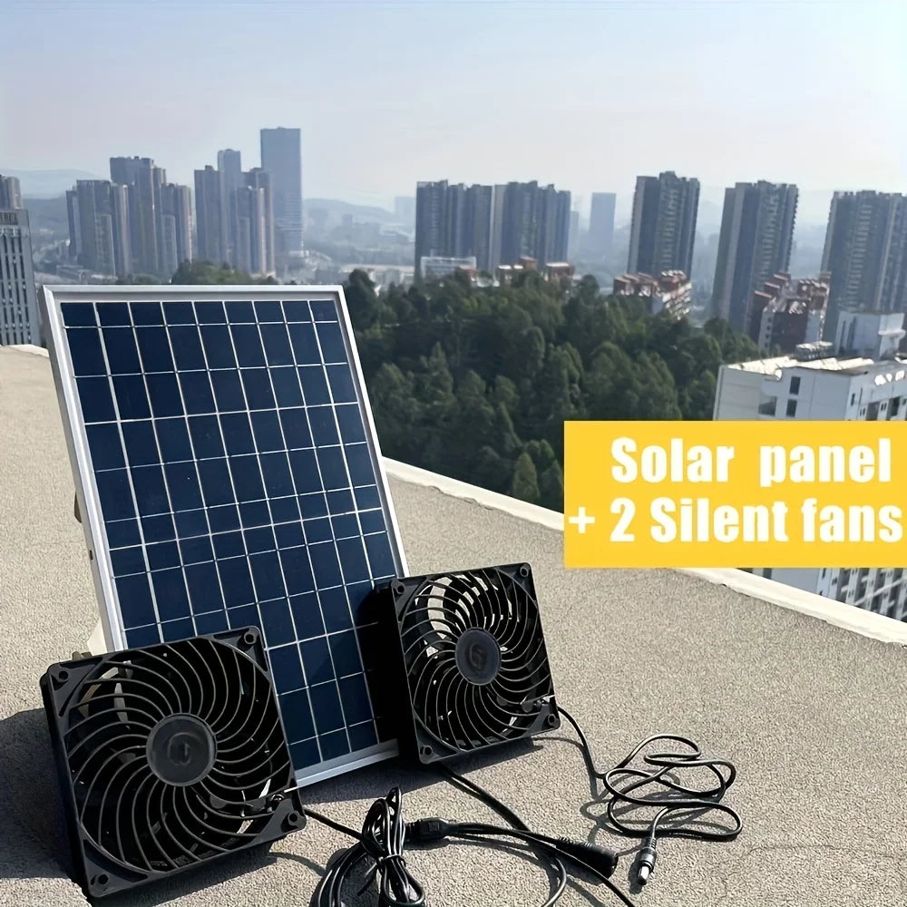 Extractor Solar 20W para Gallinero e Invernadero