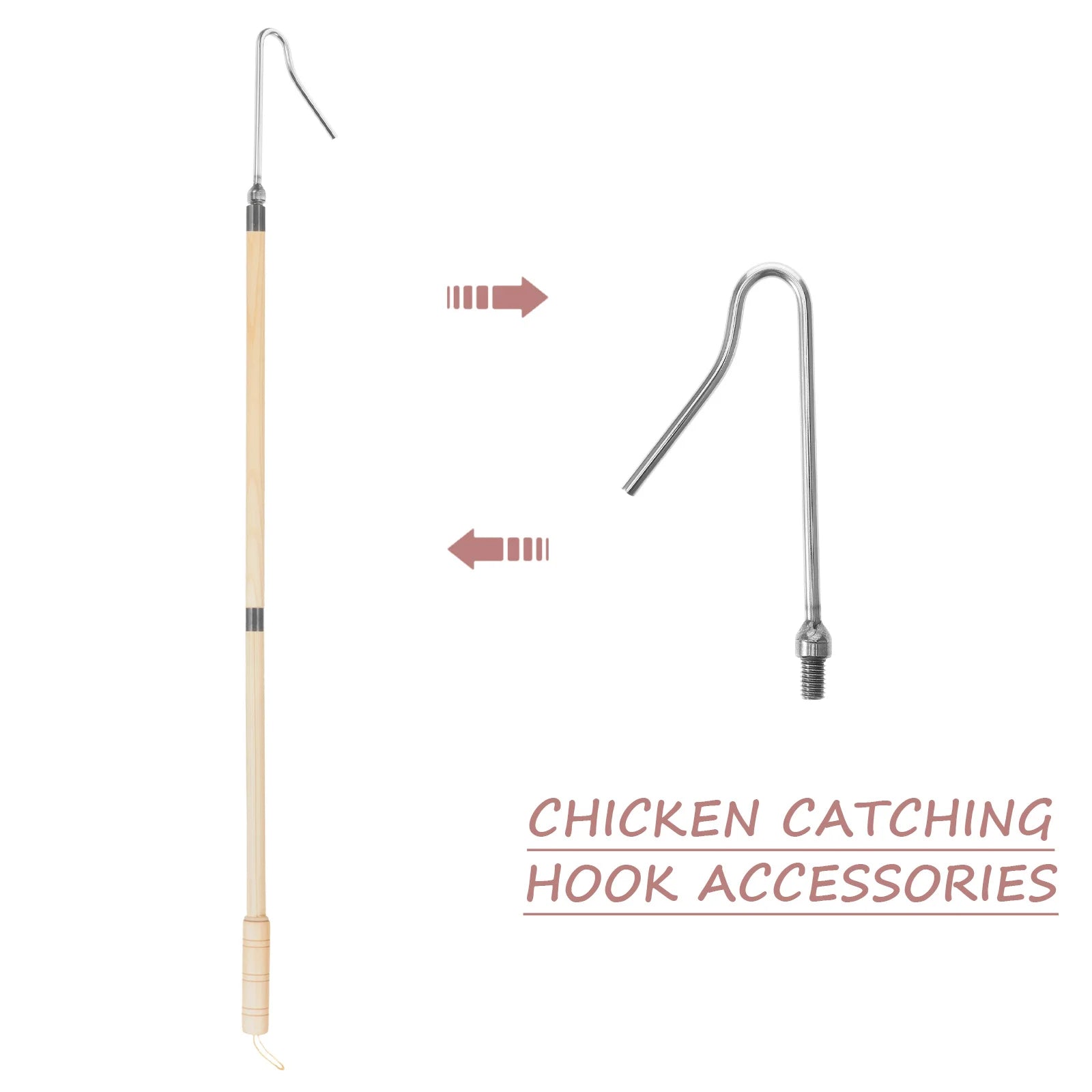 Gancho Resistente para Atrapar Pollos