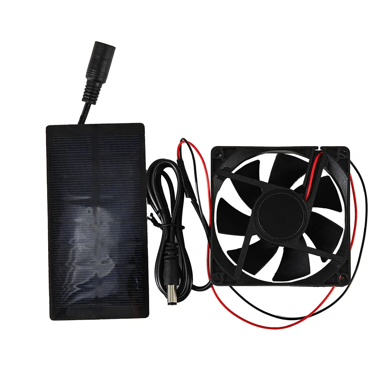 Small Solar Exhaust Fan Mini Cooling Fan Solar Powered Fan Wit Outdoor, Utility Room, Pet House, Chicken House, Dog House