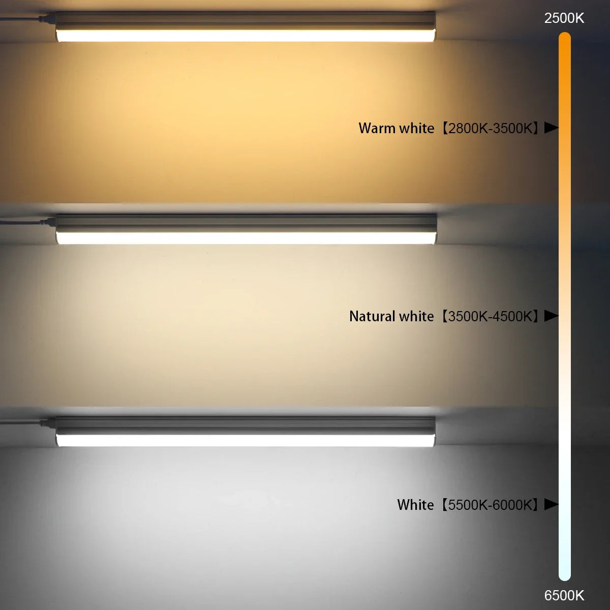 220V T5 15W/T8 25W LED Tube Aluminum Bar Hight Brightness Energy-Saving Fluorescent Tubes For Hotel Mall Cafe Office Lighting