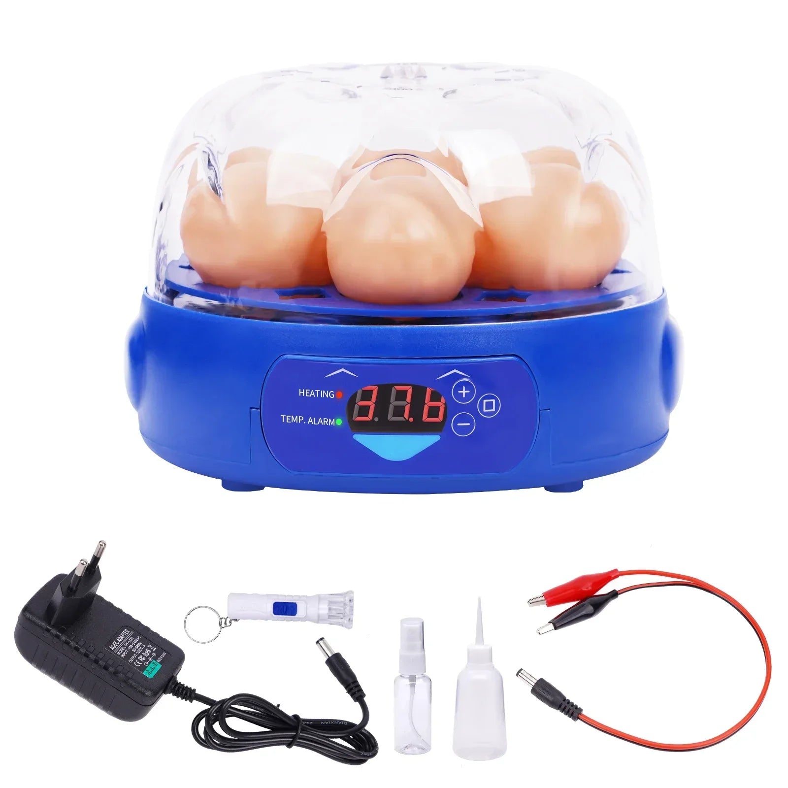 Mini Incubadora Automática 6 Huevos para Gallinas