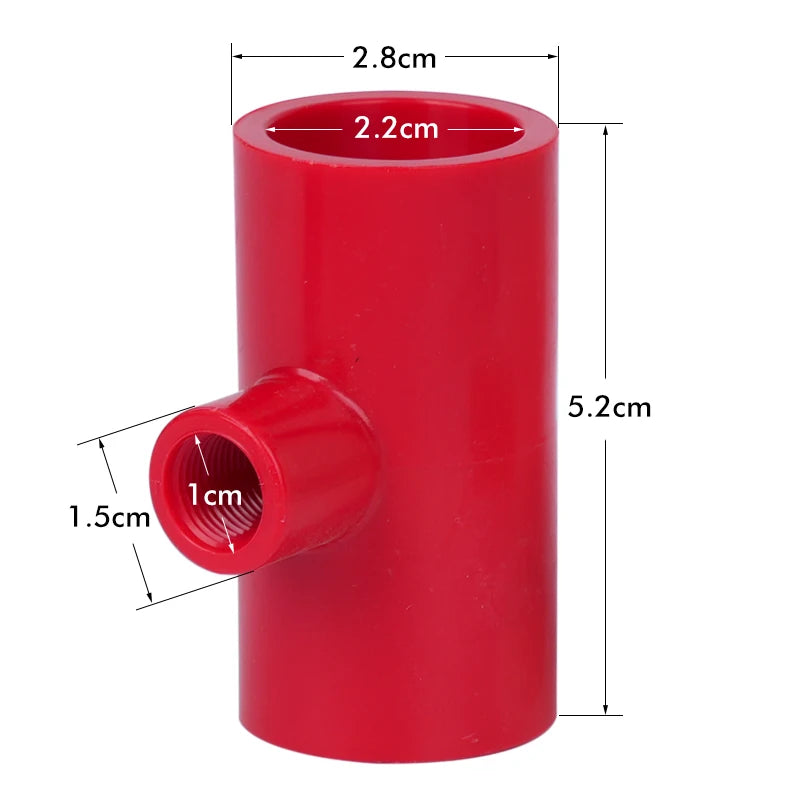 Manguera de Bebedero para Pollos 10 Uds, Tubo en T de PVC 1/2 Pulgada