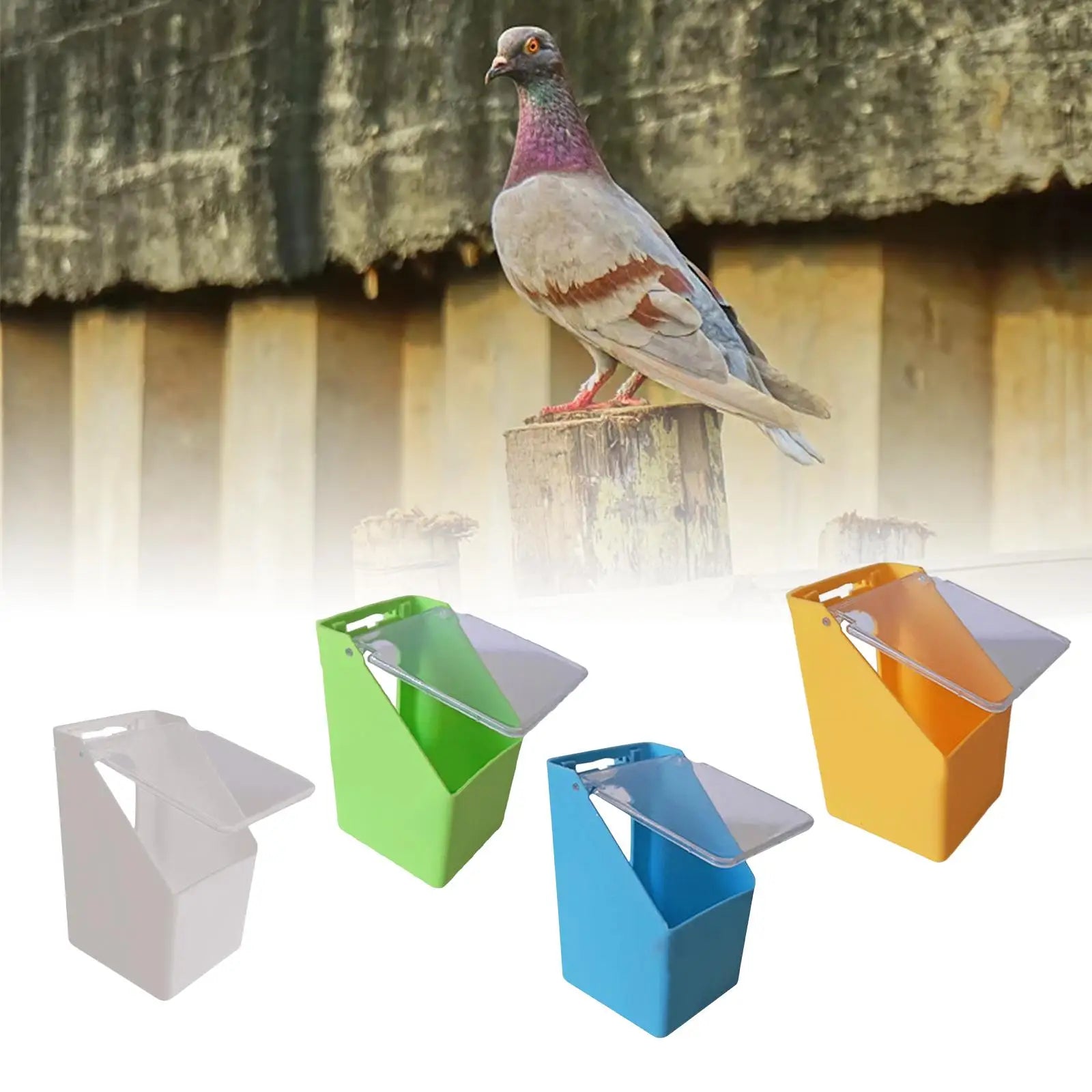 Creative Bird Water Feeder Hanging Poultry Feeder Durable Reliable Household Bird Feeding Trough for Pigeon Birds Budgie Poultry