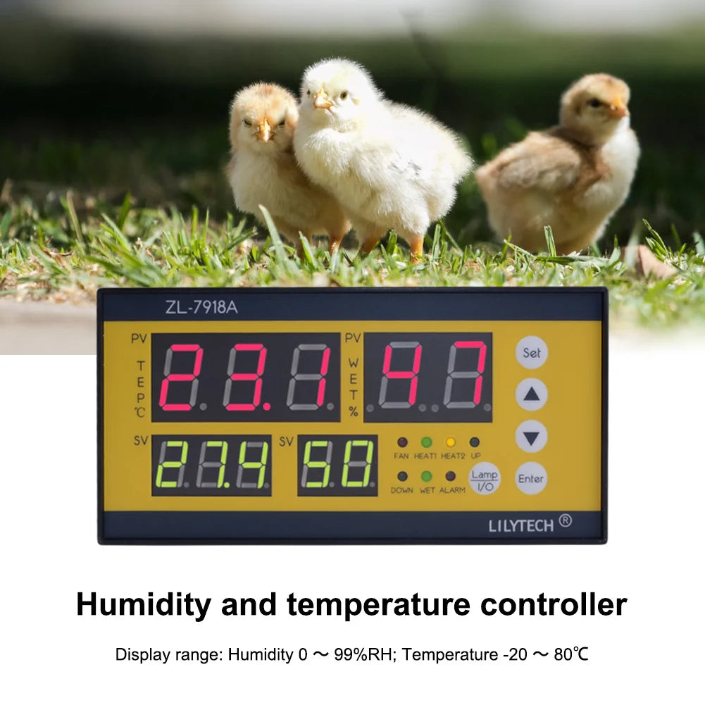 Controlador de Incubadora Digital ZL-7918A