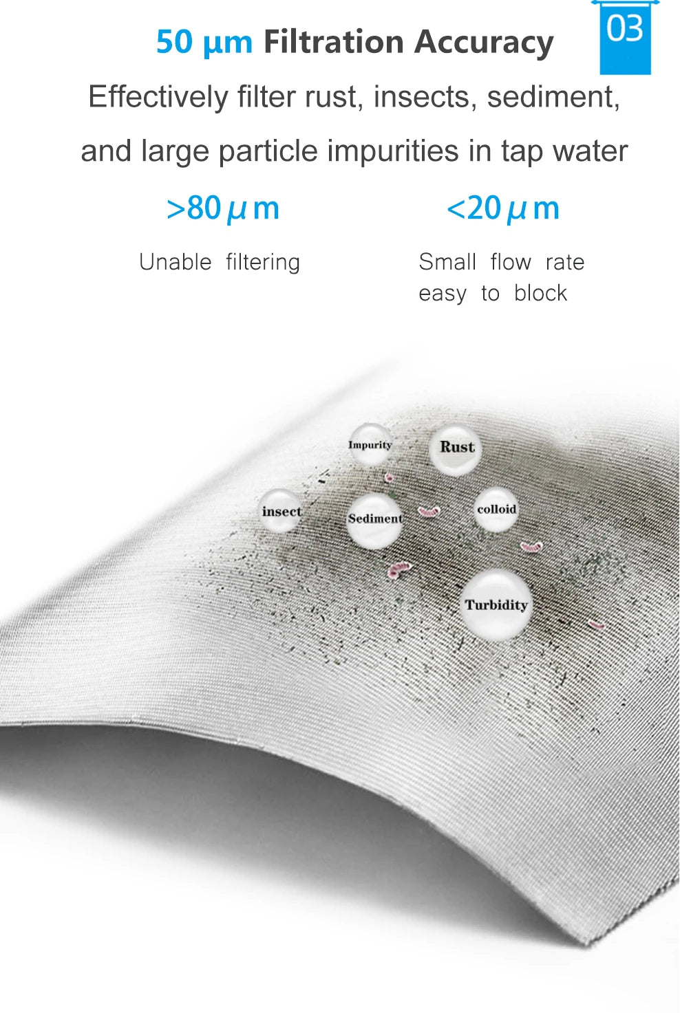 ALTHY Pre filter Whole House Spin Down Sediment Water Filter Central Prefilter Purifier System Backwash Stainless Steel Mesh