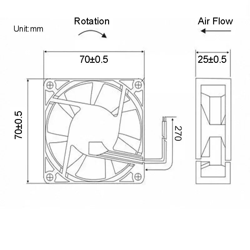 Mini Quiet Ventilador 120mm 90mm 80mm 70mm 60mm Fans DC 12v 24v 5v Sleeve Bearing Industrial Cooling Fans Computer Accessories
