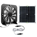 Kit Ventilador Solar 100W 12V Doble para Gallineros e Invernaderos