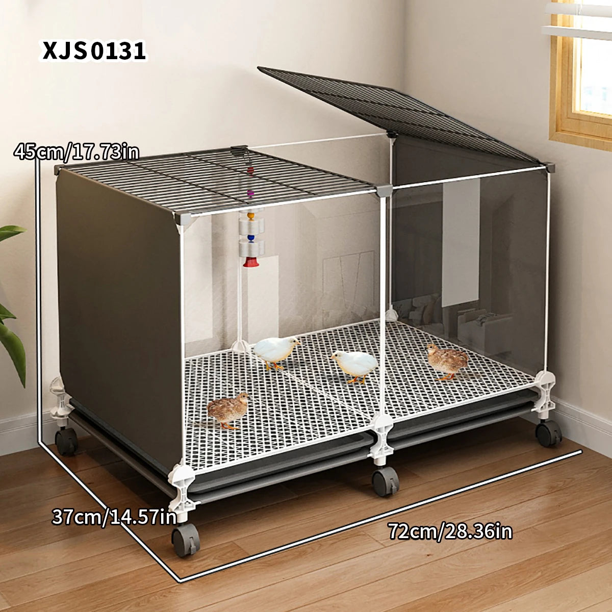 Jaula de Metal para Gallinas y Aves de Corral