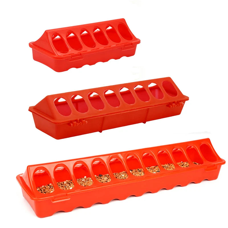 Comedero de Plástico para Aves de Corral